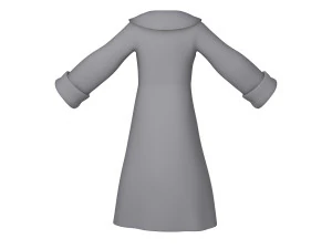 coat cartoon 3D Model