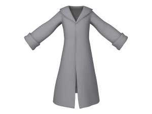 coat cartoon 3D Model