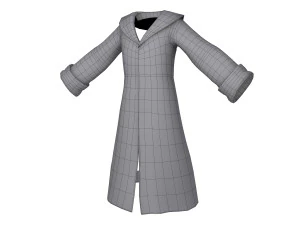 coat cartoon 3D Model