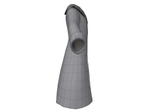 coat cartoon 3D Model
