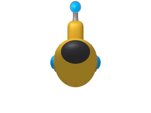 cartone animato sottomarino Modello 3D