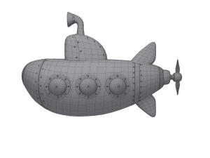 cartone animato sottomarino Modello 3D