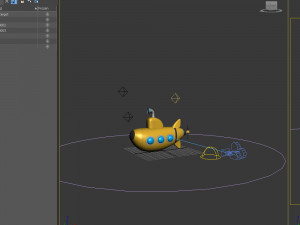 submarine cartoon 3D Model