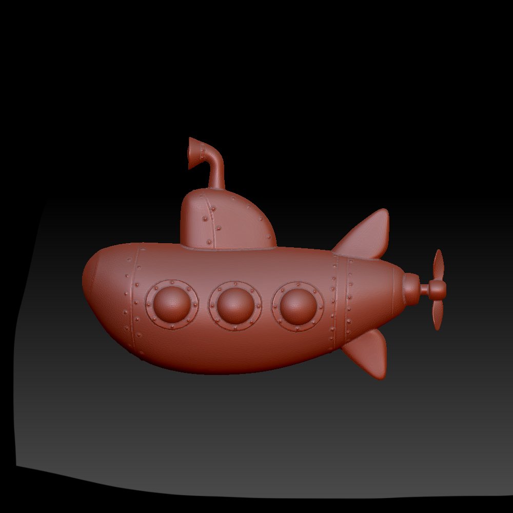 submarine cartoon 3D Model in Submarine 3DExport