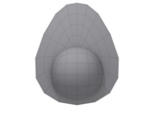 avocado cartoon Model 3D
