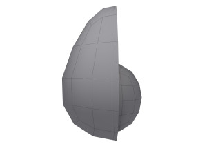 avocado cartoon Model 3D