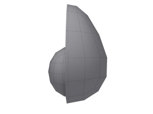 avocado cartoon Model 3D