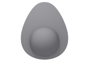avocado cartoon Model 3D