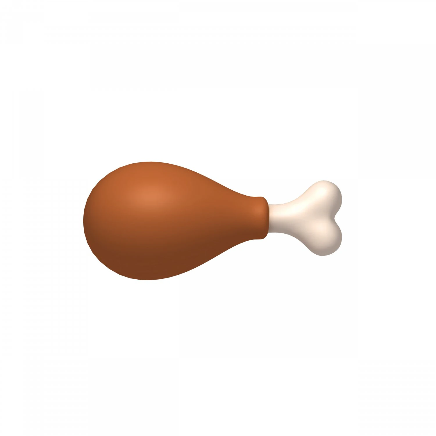 chicken leg cartoon 3D Model .c4d .max .obj .3ds .fbx .stl .blend
