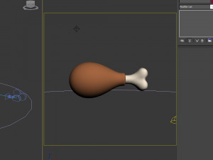 chicken leg cartoon 3D मॉडल