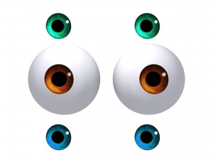 eyes cartoon 3D Model