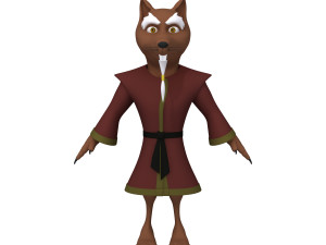 rat ninja cartoon 3D 모델