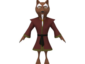 cartone animato ninja ratto Modello 3D