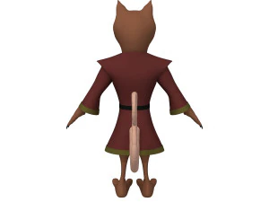 cartone animato ninja ratto Modello 3D