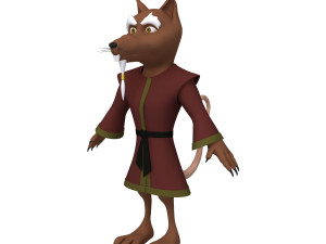 rat ninja cartoon 3D 모델