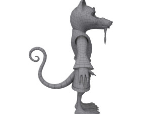 rat ninja cartoon 3D 모델