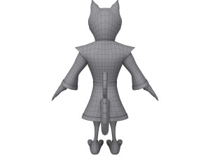 rat ninja cartoon 3D 모델