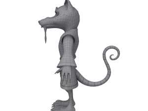rat ninja cartoon 3D 모델