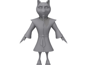 rat ninja cartoon 3D 모델