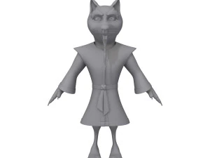 cartone animato ninja ratto Modello 3D
