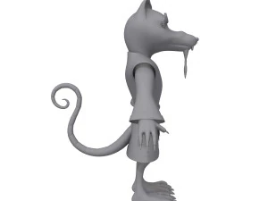 cartone animato ninja ratto Modello 3D