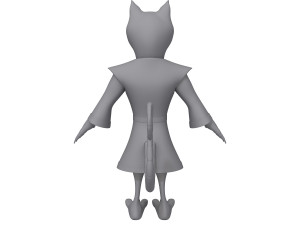 rat ninja cartoon 3D 모델