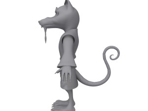 rat ninja cartoon 3D 모델