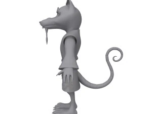 cartone animato ninja ratto Modello 3D
