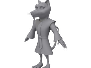 rat ninja cartoon 3D 모델