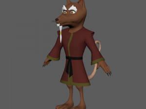 rat ninja cartoon 3D 모델