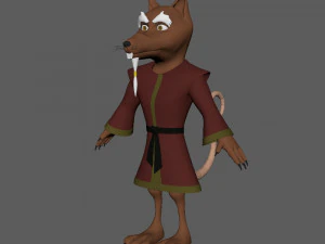 cartone animato ninja ratto Modello 3D