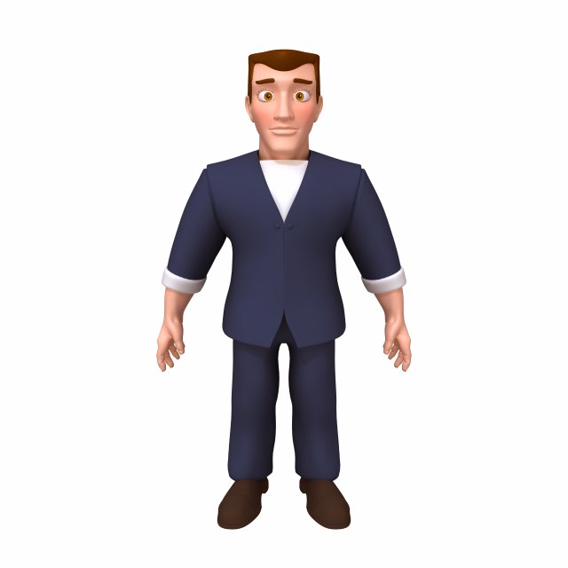 man cartoon 05 3D Модель .c4d .max .obj .3ds .fbx .stl .blend 
