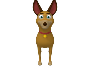 dog cartoon 03 3D 模型