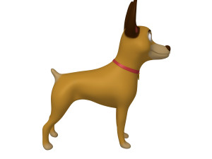 dog cartoon 03 3D 模型
