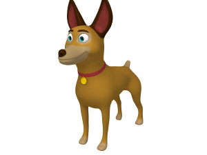 dog cartoon 03 3D 模型
