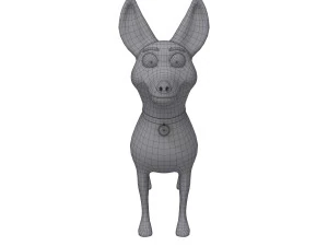 dog cartoon 03 3D Model