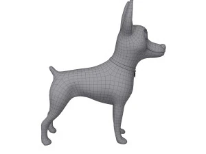 dog cartoon 03 3D Model