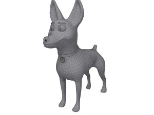 dog cartoon 03 3D Model