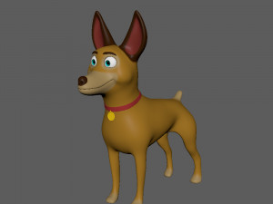dog cartoon 03 3D 模型