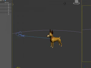 dog cartoon 03 3D Model