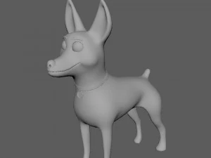 dog cartoon 03 3D Model