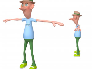 man cartoon 06 3D Model
