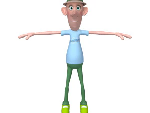 man cartoon 06 3D Model