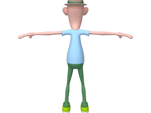 man cartoon 06 Modelo 3D