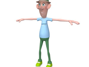 man cartoon 06 3D Model