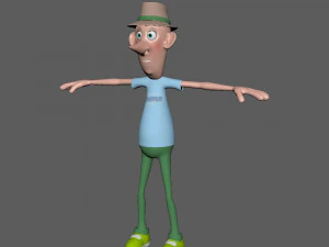 man cartoon 06 3D Model