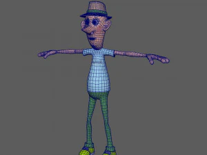 man cartoon 06 3D Model