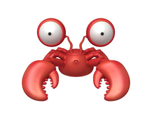 crab cartoon 3D Model