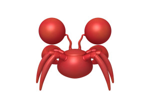 crab cartoon 3D Model