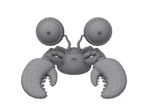 crab cartoon 3D Model